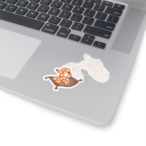magic carpet balloon dog sticker