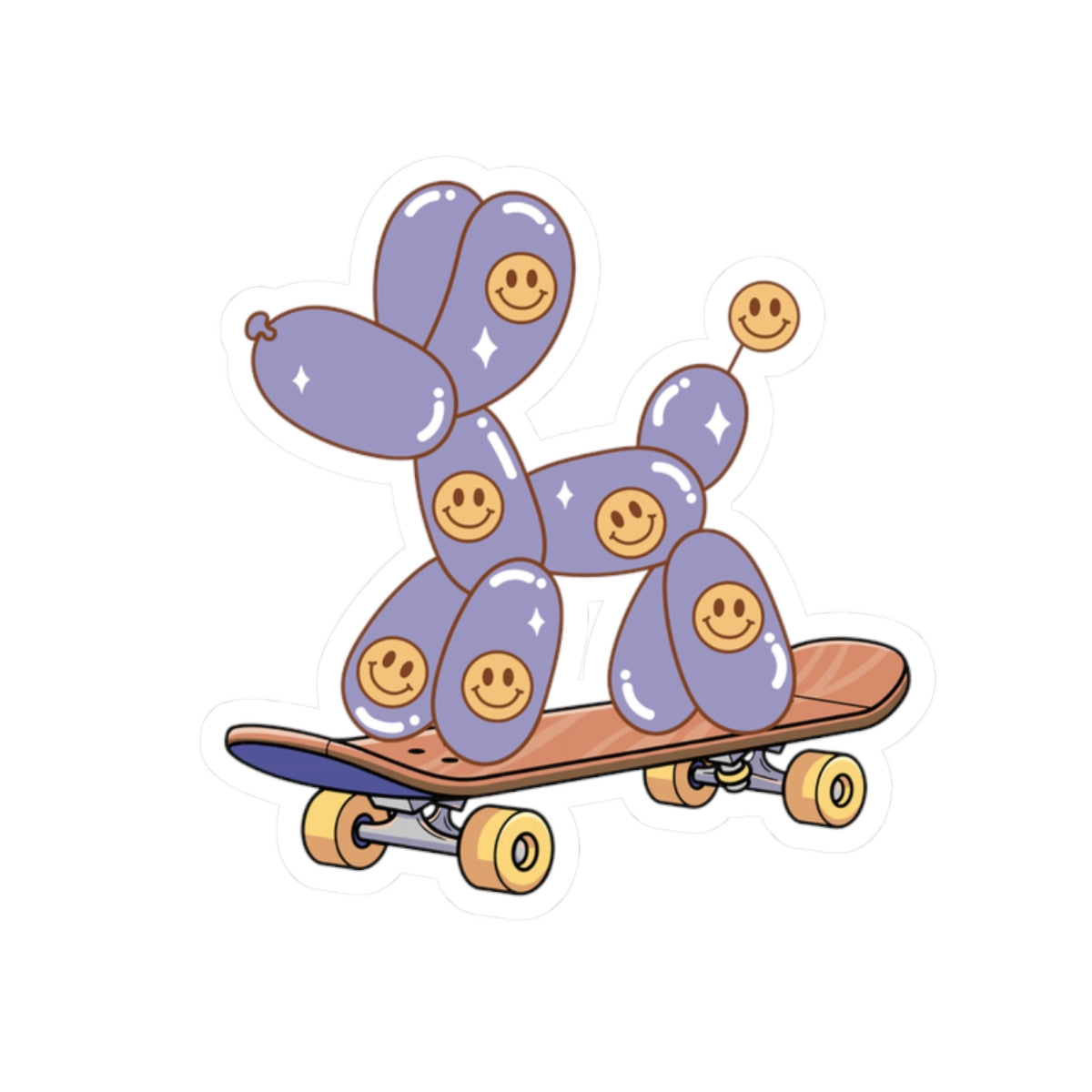 skater balloon dog sticker
